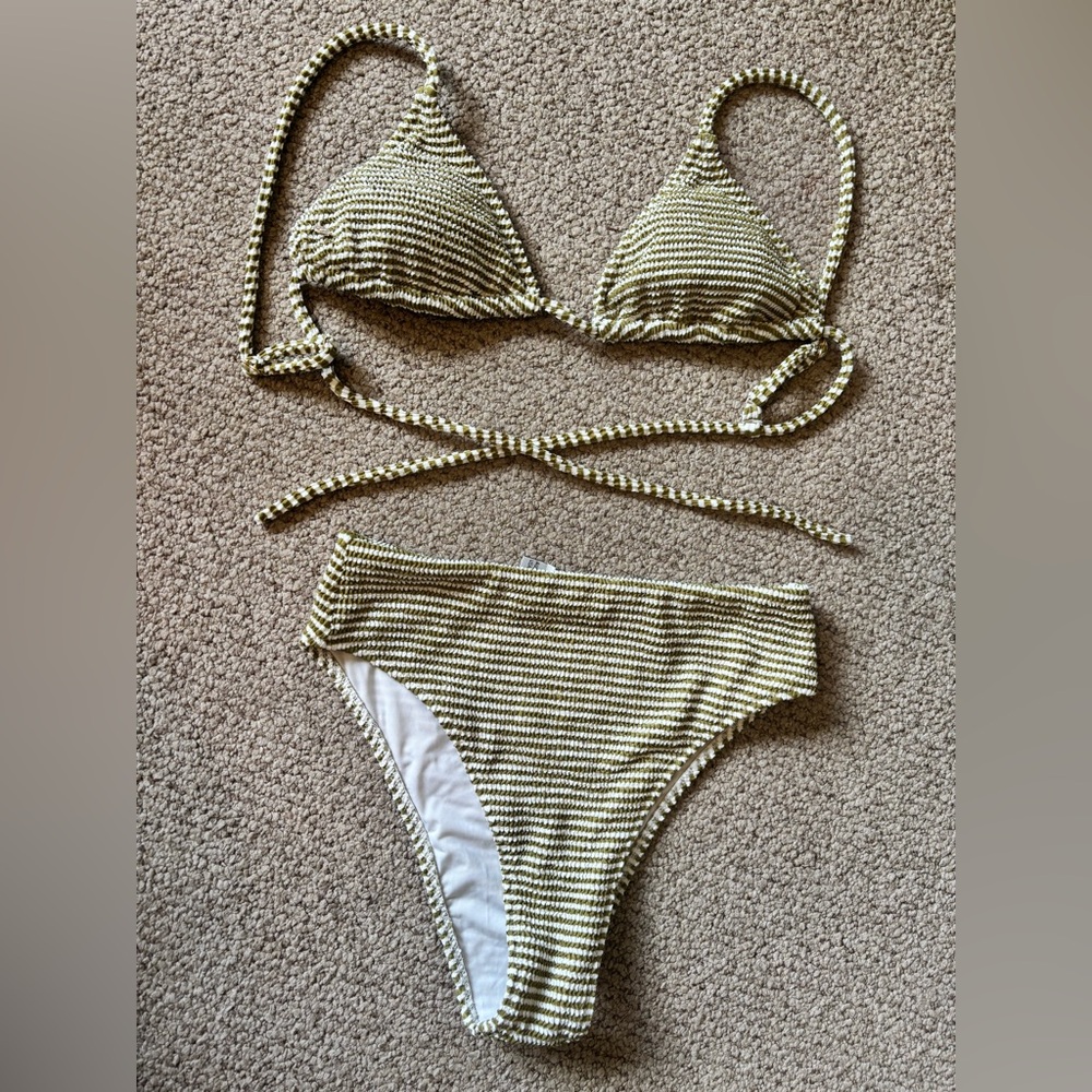 Rhythm High Waist Ribbed Bikini Bottom - Picture 4 of 9